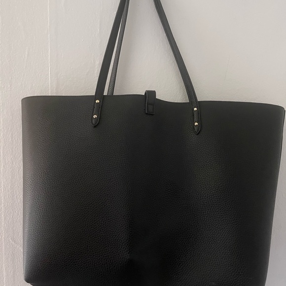 Victoria's Secret Black Tote Classic Structured Design - Picture 4 of 5